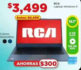 Bodega Aurrerá RCA Laptop Windows 11 oferta