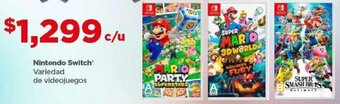 Bodega Aurrerá Nintendo Switch Variedad de videojuegos oferta