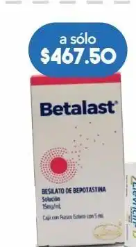 Farmacia San Pablo Betalast sol 15mg fgo c/5ml oferta