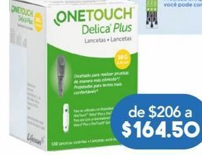 Farmacia San Pablo One touch lancetas delica c/100pza oferta