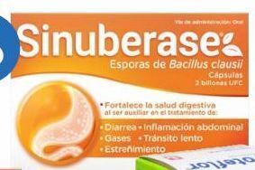 Farmacia San Pablo Sinuberase cap esporas bacillus c/12pz oferta