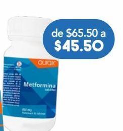 Farmacia San Pablo Aurax metformina 850mg c/30 tab oferta