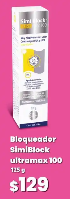 Bloqueador SimiBlock ultramax 100 125 g