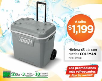 City Club Hielera 65 qts con ruedas COLEMAN oferta