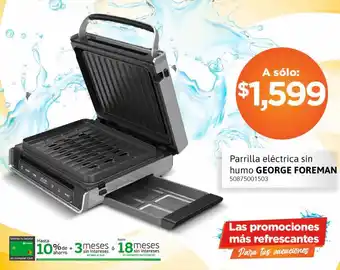 City Club Parrilla eléctrica sin humo GEORGE FOREMAN oferta