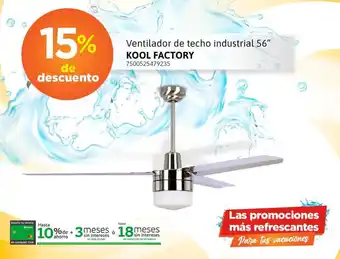 City Club Ventilador de techo industrial 56" KOOL FACTORY 7500525479235 oferta