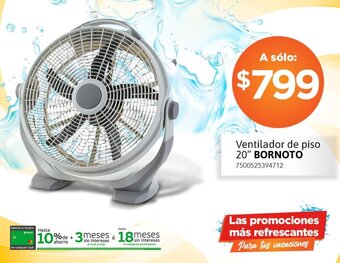 City Club Ventilador de piso 20" BORNOTO oferta