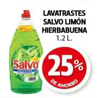 Farmacias Guadalajara LAVATRASTES SALVO LIMÓN HIERBABUENA 1.2 L. oferta