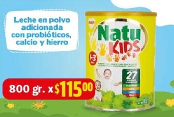 Farmacias Guadalajara Leche en polvo adicionada con probióticos, calcio y hierro 800 gr. oferta