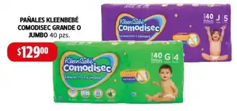 Farmacias Guadalajara PAÑALES KLEENBEBÉ COMODISEC GRANDE O JUMBO 40 pzs. oferta