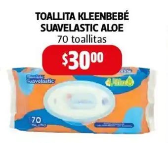 Farmacias Guadalajara TOALLITA KLEENBEBÉ SUAVELASTIC ALOE 70 toallitas oferta