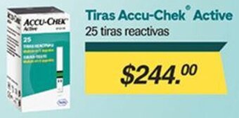 Farmacias Similares Tiras Accu-Chek Active 25 tiras reactivas oferta