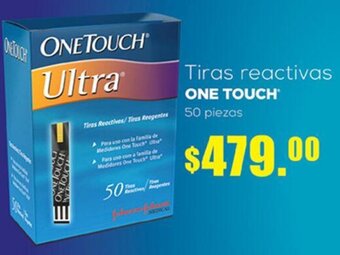 Farmacias Similares Tiras reactivas ONE TOUCH 50 piezas oferta