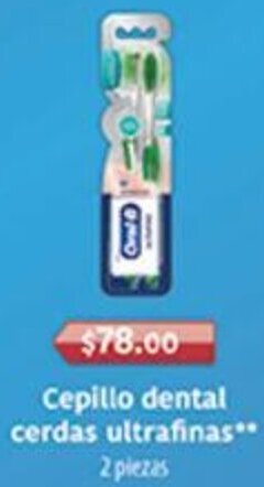 Cepillo dental cerdas ultrafinas** 2 piezas
