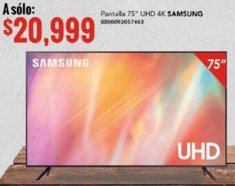 Pantalla 75" UHD 4K SAMSUNG 8806092057463