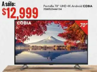 City Club Pantalla 70" UHD 4K Android COBIA 7500525444134 oferta