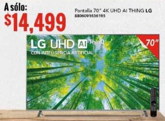 City Club Pantalla 70" 4K UHD AI THING LG 8806091636195 oferta