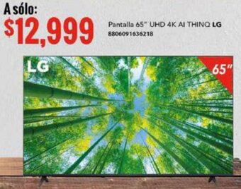 City Club Pantalla 65" UHD 4K AI THINQ LG 8806091636218 oferta