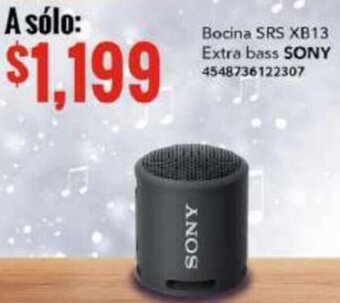 City Club Bocina SRS XB13 Extra bass SONY 4548736122307 oferta