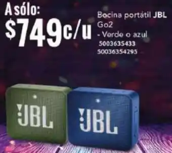 Bocina portátil JBL Go2
