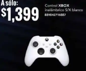 Control XBOX inalámbrico S/X blanco 889842716887