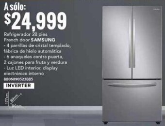 City Club Refrigerador 28 pies French door SAMSUNG oferta