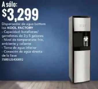 City Club Dispensador de agua bottom loa KOOL FACTORY oferta