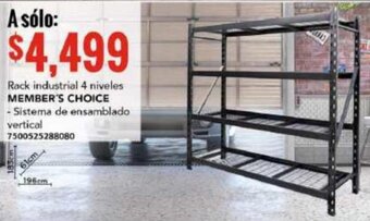 City Club Rack industrial 4 niveles MEMBER'S CHOICE oferta