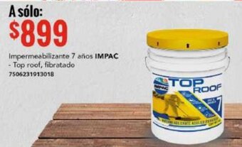 Impermeabilizante 7 años IMPAC - Top roof, fibratado 7506231913018