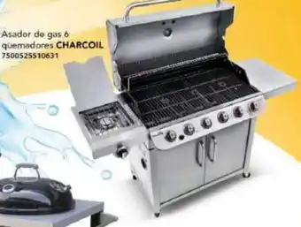 Asador de gas 6 quemadores CHARCOIL 7500525510631
