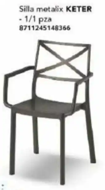City Club Silla metalix KETER - 1/1 pza 8711245148366 oferta