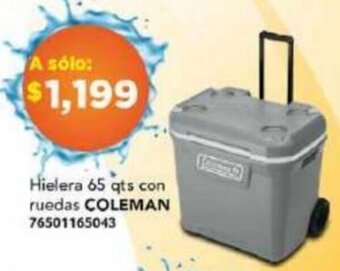 Hielera 65 qts con ruedas COLEMAN 76501165043