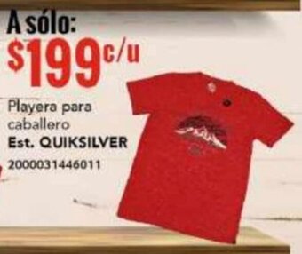 City Club Playera para caballero Est. QUIKSILVER oferta