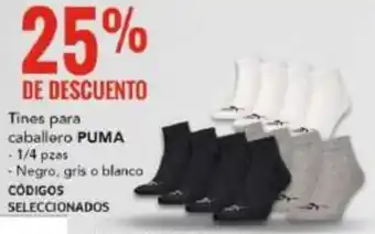 City Club Tines para caballero PUMA - 1/4 pzas oferta