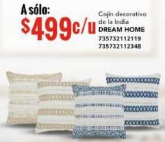 Cojín decorativo de la India DREAM HOME 735732112119 735732112348