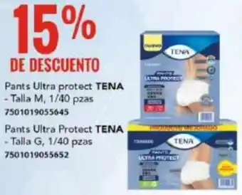 City Club Pants Ultra Protect TENA - Talla G, 1/40 pzas 7501019055652 oferta