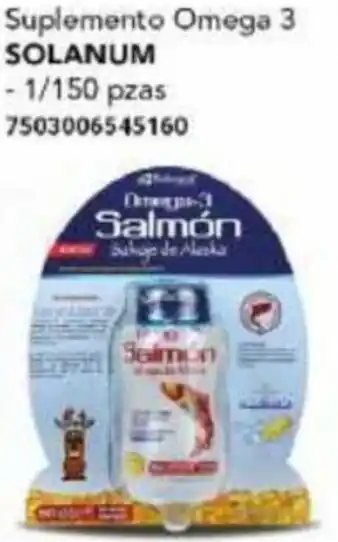 City Club Suplemento Omega 3 SOLANUM - 1/150 pzas 7503006545160 oferta