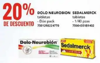 City Club DOLO NEUROBION SEDALMERCK tabletas tabletas - Dúo pack oferta