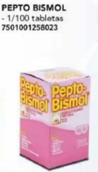 PEPTO BISMOL - 1/100 tabletas 7501001258023