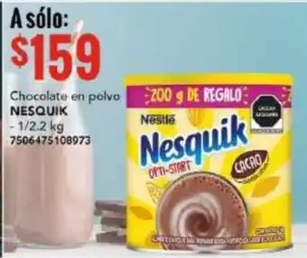 City Club Chocolate en polvo NESQUIK 200g 1/2.2kg oferta