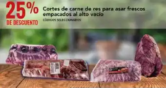 City Club Cortes de carne de res para asar frescos empacados al alto vacío CÓDIGOS SELECCIONADOS oferta