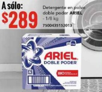 Detergente en polvo doble poder ARIEL - 1/8 kg 7500435152013