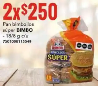 Pan bimbollos súper BIMBO 18/8 g c/u 7501000115549