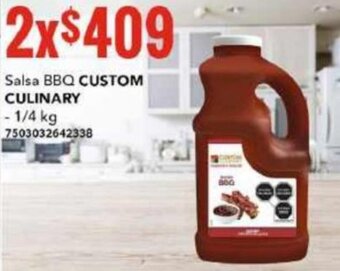 City Club Salsa BBQ CUSTOM CULINARY 1/4KG oferta