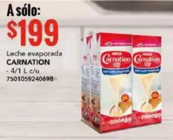 Leche evaporada CARNATION 4/1L