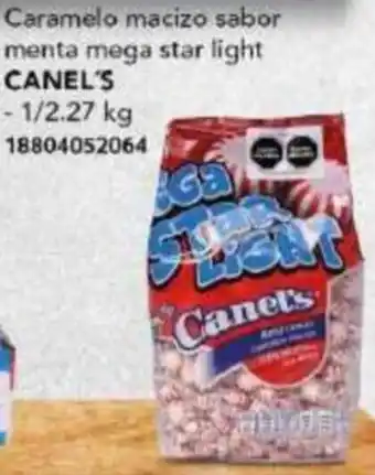 City Club Caramelo macizo sabor menta mega star light CANEL'S 1/2.27KG oferta