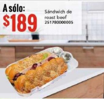 City Club Sandwich de roast beef 251780000005 oferta