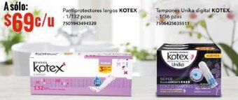 City Club Pantiprotectores largos KOTEX - 1/132 pzas 7501943494329 oferta