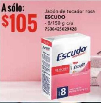 City Club Jabón de tocador rosa ESCUDO 8/150G oferta