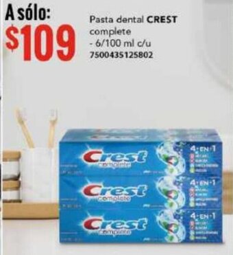 City Club Pasta dental CREST complete 6/100ML oferta